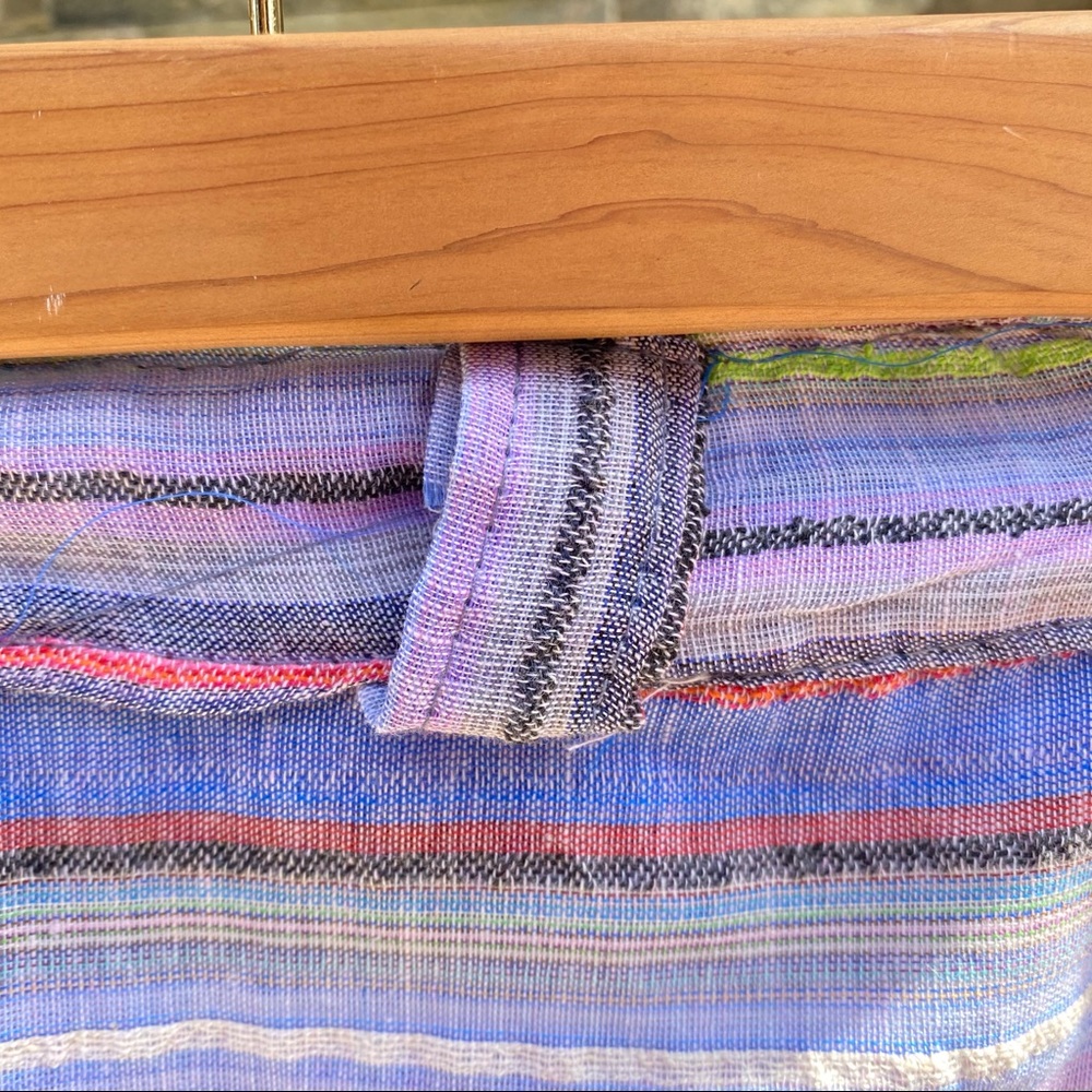 🆕🆕🆕✨BOHO STRIPED WRAP SKIRT SARONG FROM INDIA - Picture 8 of 9